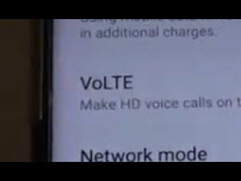 How to disable voice over lte (volte)